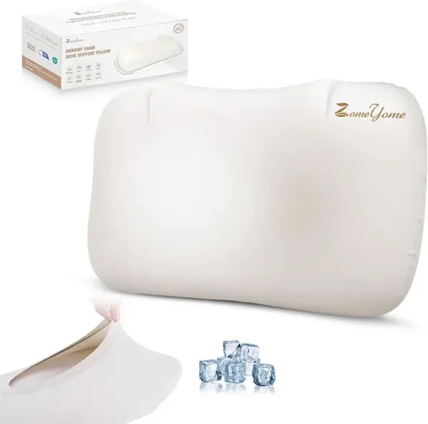 Zero-Pressure Support Pillow 3PCS Memory Foam Pillow