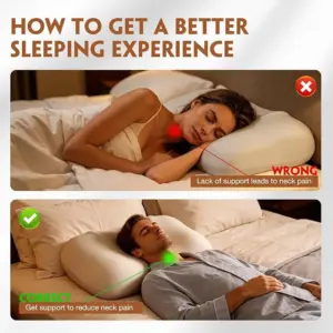 71rQKYMJPiL Zero Pressure Neck Support Pillow